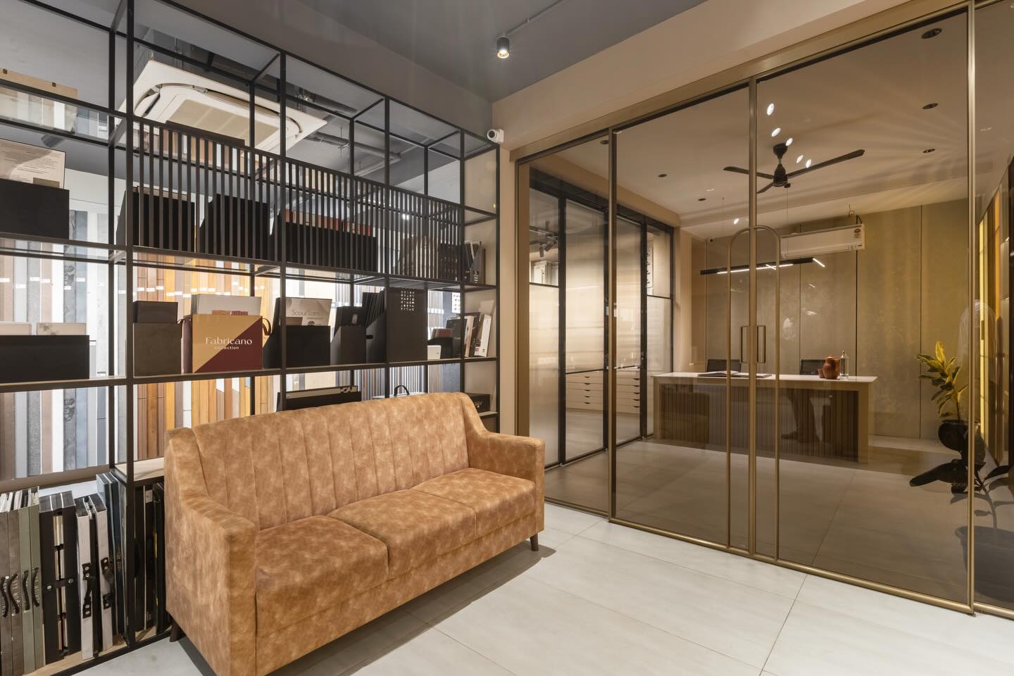 Sleek Concrete Workspace